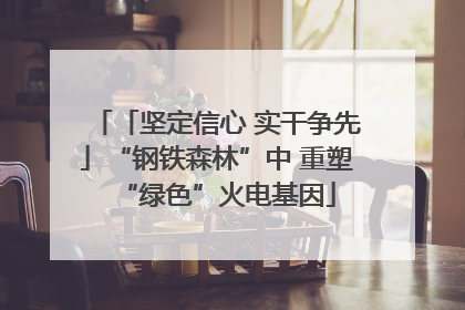 「坚定信心 实干争先」“钢铁森林”中 重塑“绿色”火电基因