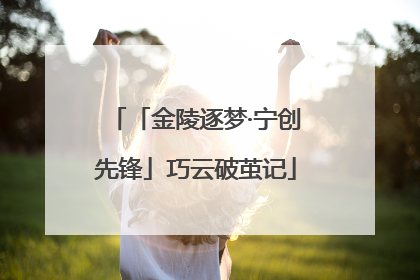 「金陵逐梦·宁创先锋」巧云破茧记
