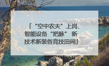 “空中农夫”上岗、智能设备“把脉” 新技术新装备竞技田间