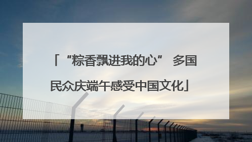 “粽香飘进我的心” 多国民众庆端午感受中国文化