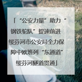 “公安力量”助力“钢铁驼队”提速前进 绥芬河市公安局全力保障中欧班列“东通道”绥芬河隧道贯通