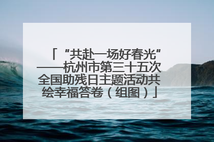 “共赴一场好春光”——杭州市第三十五次全国助残日主题活动共绘幸福答卷（组图）