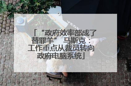 “政府效率部成了替罪羊” 马斯克：工作重点从裁员转向政府电脑系统