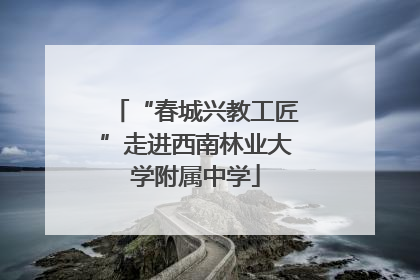 “春城兴教工匠”走进西南林业大学附属中学