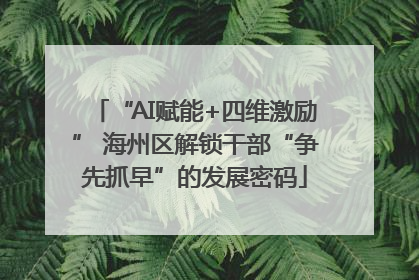 “AI赋能+四维激励” 海州区解锁干部“争先抓早”的发展密码