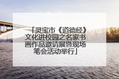 灵宝市《道德经》文化进校园之名家书画作品邀请展暨现场笔会活动举行