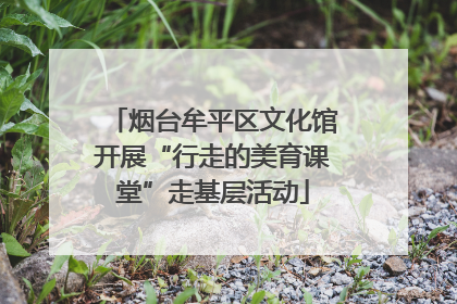 烟台牟平区文化馆开展“行走的美育课堂”走基层活动