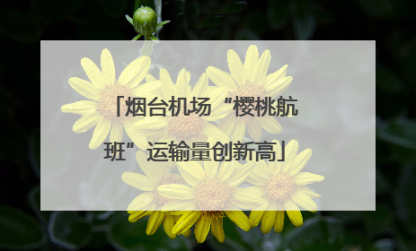 烟台机场“樱桃航班”运输量创新高