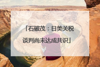 石破茂：日美关税谈判尚未达成共识