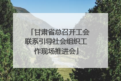 甘肃省总召开工会联系引导社会组织工作现场推进会