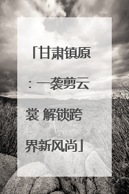 甘肃镇原：一袭剪云裳 解锁跨界新风尚