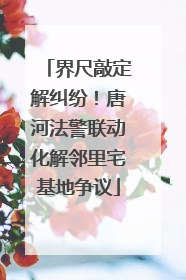 界尺敲定解纠纷！唐河法警联动化解邻里宅基地争议
