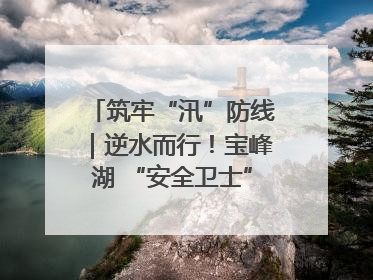 筑牢“汛”防线｜逆水而行！宝峰湖 “安全卫士” 出鞘 防汛应急再添硬核力量