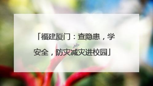福建厦门：查隐患，学安全，防灾减灾进校园