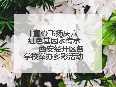 童心飞扬庆六一 红色基因永传承——西安经开区各学校举办多彩活动欢度儿童节