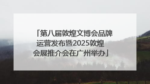 第八届敦煌文博会品牌运营发布暨2025敦煌会展推介会在广州举办
