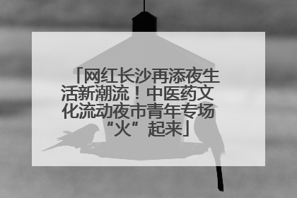 网红长沙再添夜生活新潮流！中医药文化流动夜市青年专场“火”起来