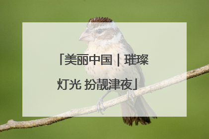美丽中国｜璀璨灯光 扮靓津夜