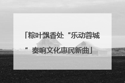 粽叶飘香处“乐动蓉城”奏响文化惠民新曲