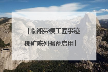 临湘劳模工匠事迹桃矿陈列揭幕启用