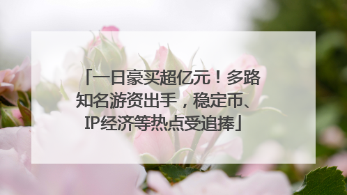 一日豪买超亿元！多路知名游资出手，稳定币、IP经济等热点受追捧