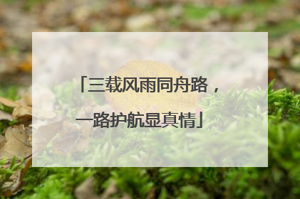 三载风雨同舟路，一路护航显真情