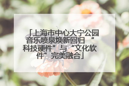 上海市中心大宁公园音乐喷泉焕新回归 “科技硬件”与“文化软件”完美融合