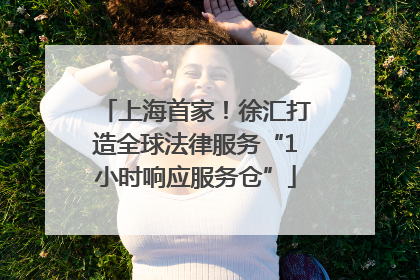 上海首家！徐汇打造全球法律服务“1小时响应服务仓”