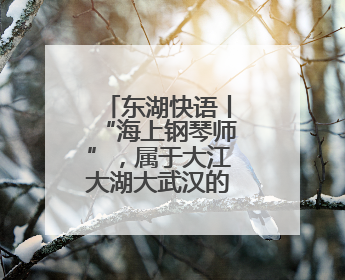 东湖快语丨“海上钢琴师”，属于大江大湖大武汉的诗意浪漫