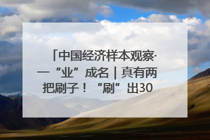 中国经济样本观察·一“业”成名｜真有两把刷子！“刷”出30亿级“颜值经济”