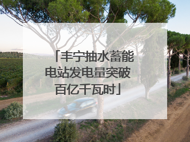 丰宁抽水蓄能电站发电量突破百亿千瓦时