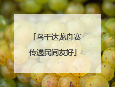 乌干达龙舟赛传递民间友好