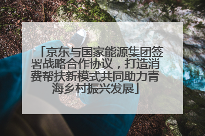 京东与国家能源集团签署战略合作协议，打造消费帮扶新模式共同助力青海乡村振兴发展