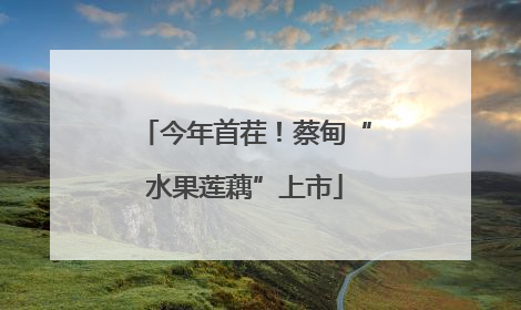 今年首茬！蔡甸“水果莲藕”上市