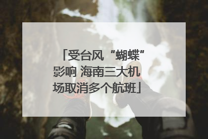 受台风“蝴蝶”影响 海南三大机场取消多个航班