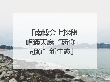 南博会上探秘昭通天麻“药食同源”新生态