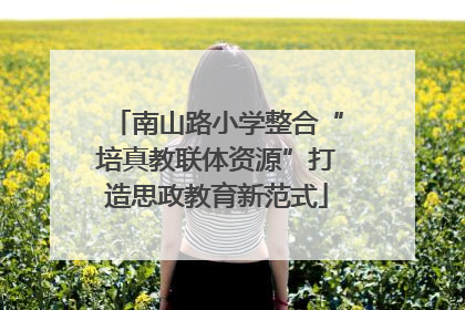 南山路小学整合“培真教联体资源”打造思政教育新范式