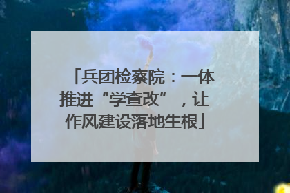 兵团检察院：一体推进“学查改”，让作风建设落地生根