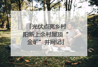 光伏点亮乡村 阳新上余村屋顶“金矿”并网记