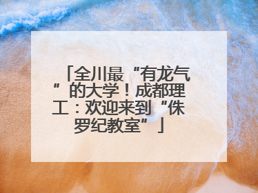 全川最“有龙气”的大学！成都理工：欢迎来到“侏罗纪教室”