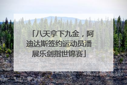 八天拿下九金，阿迪达斯签约运动员潘展乐剑指世锦赛