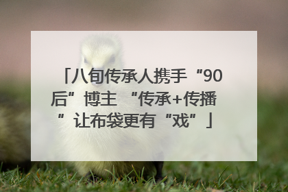 八旬传承人携手“90后”博主 “传承+传播”让布袋更有“戏”