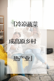 冷凉蔬菜成高原乡村热产业