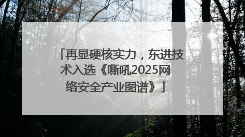 再显硬核实力，东进技术入选《嘶吼2025网络安全产业图谱》