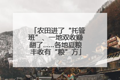 农田进了“托管班”、一地双收赚翻了……各地夏粮丰收有“粮”方