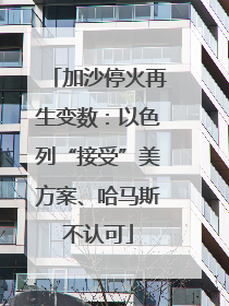 加沙停火再生变数：以色列“接受”美方案、哈马斯不认可