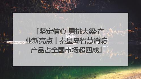 坚定信心 勇挑大梁·产业新亮点丨秦皇岛智慧消防产品占全国市场超四成