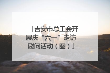 吉安市总工会开展庆“六一”走访慰问活动（图）