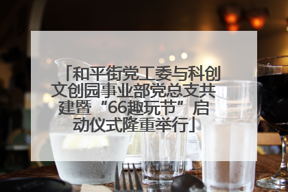 和平街党工委与科创文创园事业部党总支共建暨“66趣玩节”启动仪式隆重举行