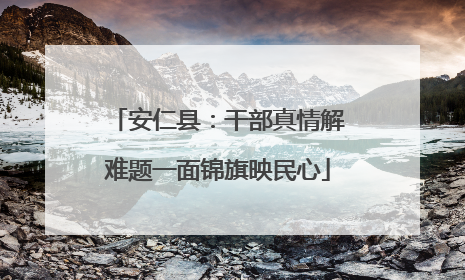 安仁县：干部真情解难题一面锦旗映民心